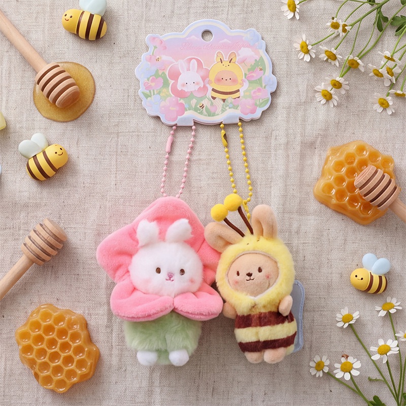 Mini flower spirit plush charms